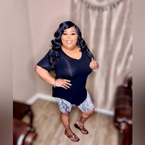 Black Microfiber Snakeskin Biker Set